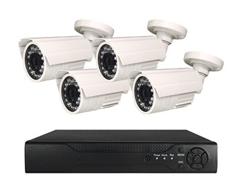 AHD100万画素防犯カメラ4台セット