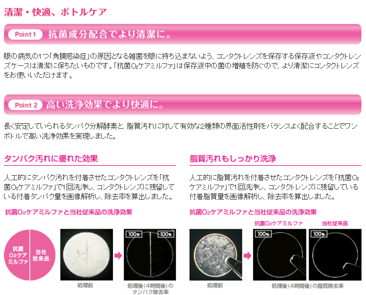 メニコン 抗菌O2ケアミルファ トリプルパック 120ml×3本 【1箱】酸素